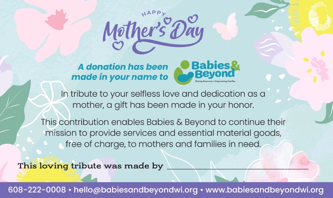 Honor a Mom. Help a Mom.
