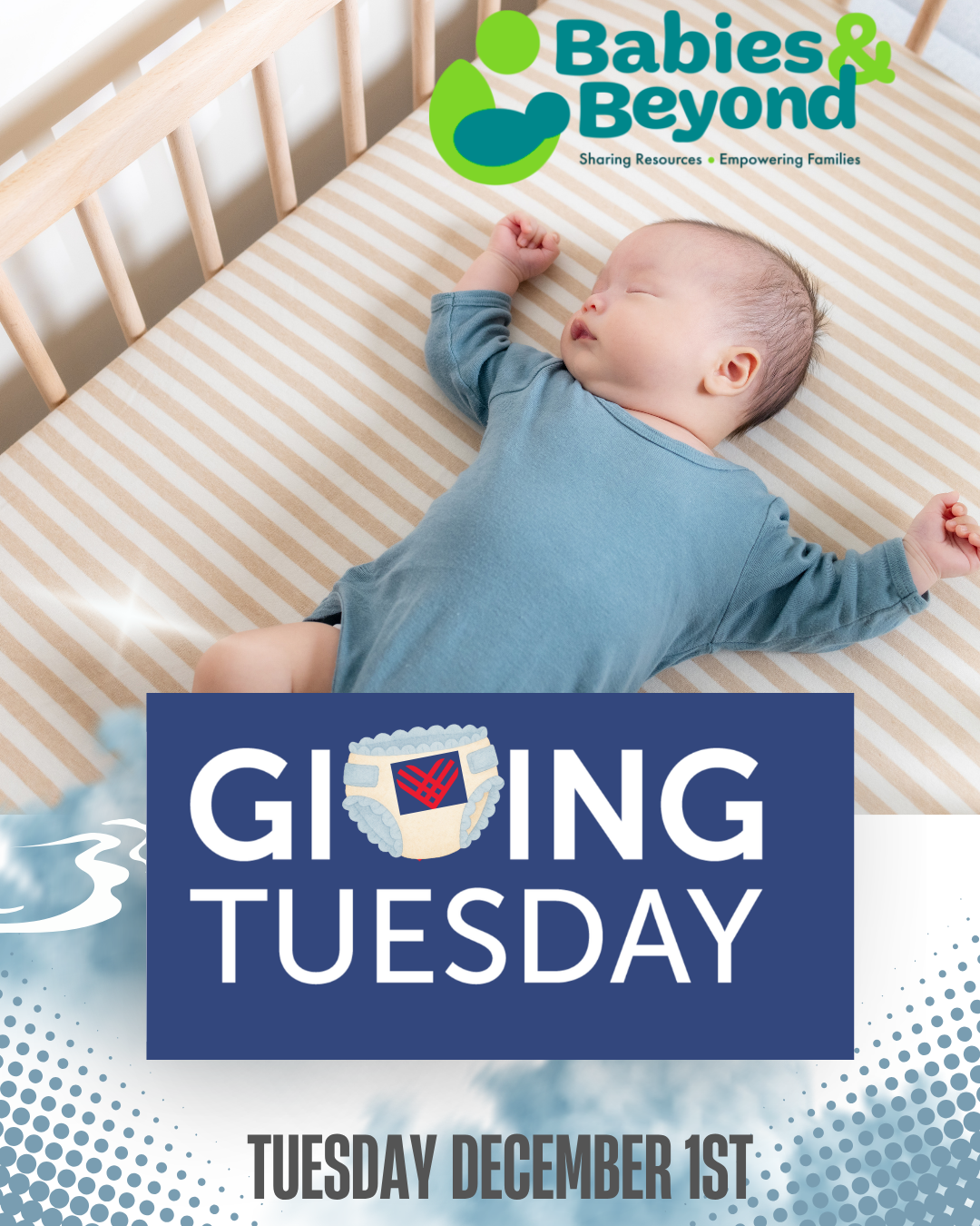 Giving Tuesday – Give the Gift of Safe Sleep